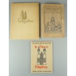 3 regionale Bücher, Magdeburg, um 1910/1920, u.a."Der Dom zu Magdeburg"