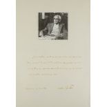 Autograph Martin Niemöller (1892-1984)