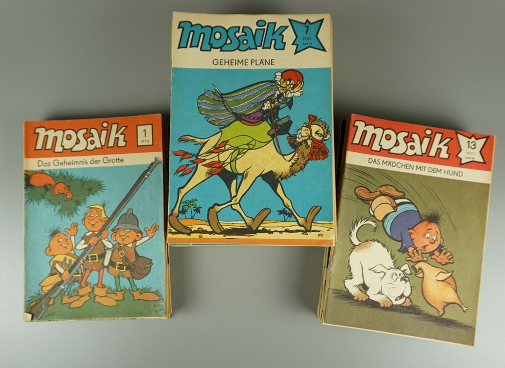 Konvolut von ca.130 Mosaik-Hefte aus den Jahre 1976 bis 1989 und Heft 1 von 1991; guter Zustand - Image 3 of 3