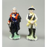 2 patriotische Porzellanfiguren