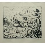 Paul Cézanne (1839-1906), "Die Badenden", Lithografie