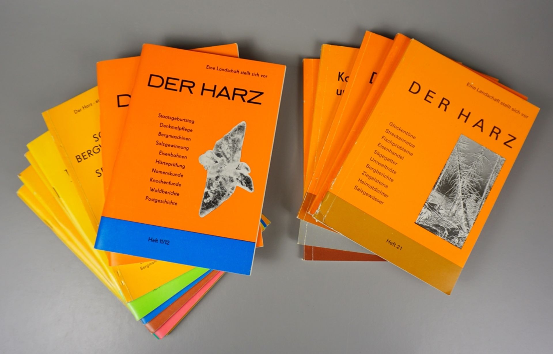 14 Hefte "Eine Landschaft stellt sich vor - Der Harz", 1977-1989