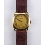 Armbanduhr Alpina Kal. 761, 1930er Jahre, 585er Gelbgold