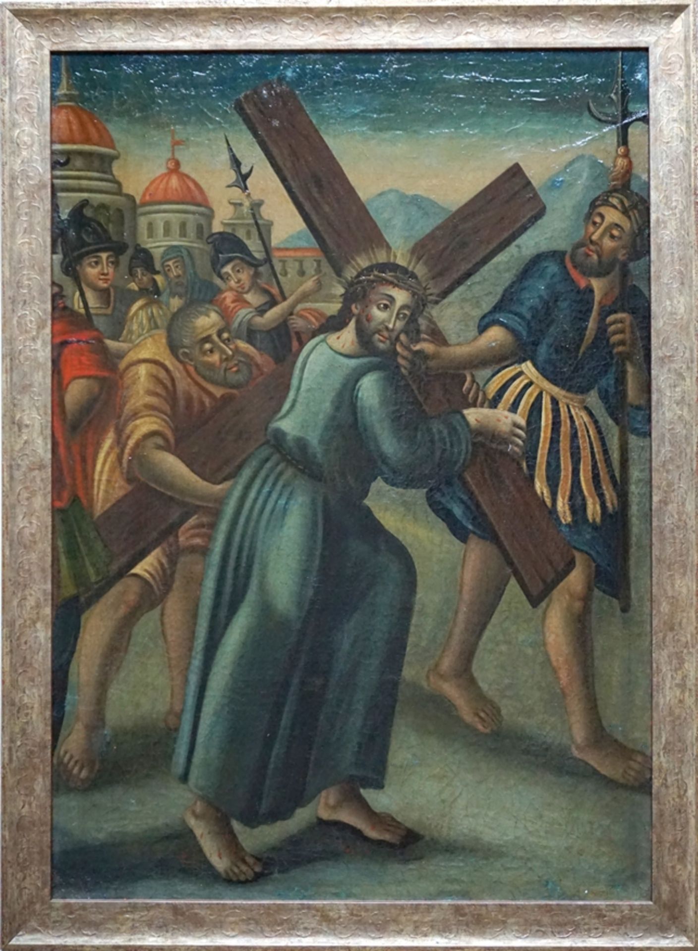 Anonyme/r Künstler/in, "Die Kreuztragung Christi", 1. Hälfte 18. Jh., Öl/Leinwand