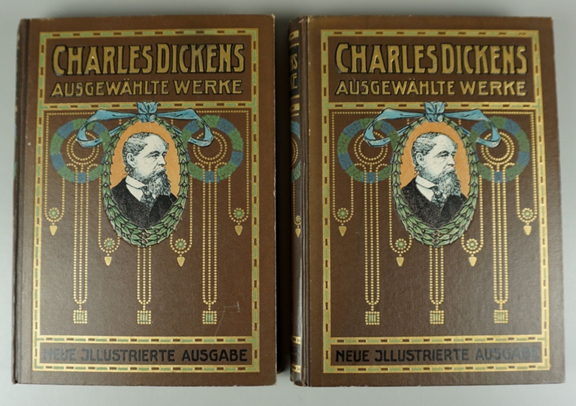 Charles Dickens ausgewählte Werke, Neue illustrierte Ausgabe in 2 Bänden, um 1900 (o.Jz.) - Image 2 of 2