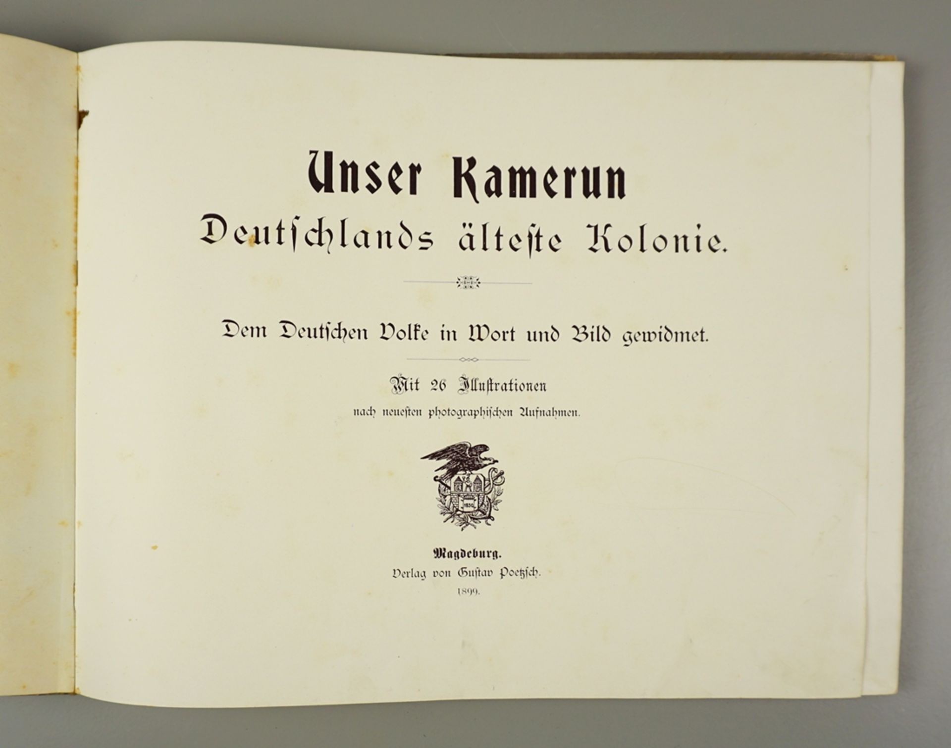 Bildband "Unser Kamerun", Verlag Gustav Poetzsch, Magdeburg, 1899 - Bild 2 aus 3