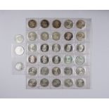33* 5 Deutsche Mark, BRD, 625er Silber, Gesamt-Gew. ca.365g