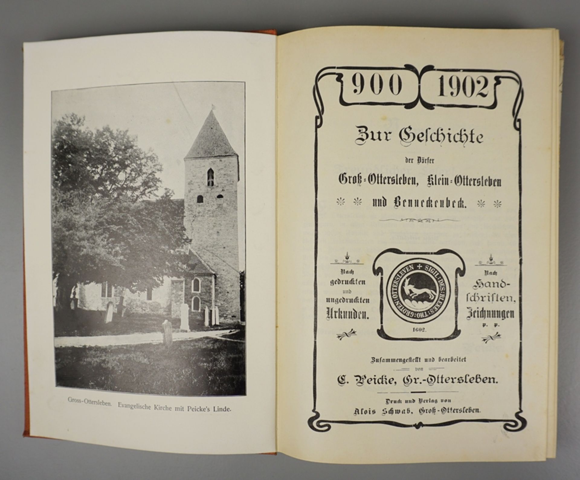 Zur Geschichte der Dörfer Groß-Ottersleben, Klein-Ottersleben und Benneckenbeck, 900-1902 - Bild 2 aus 3