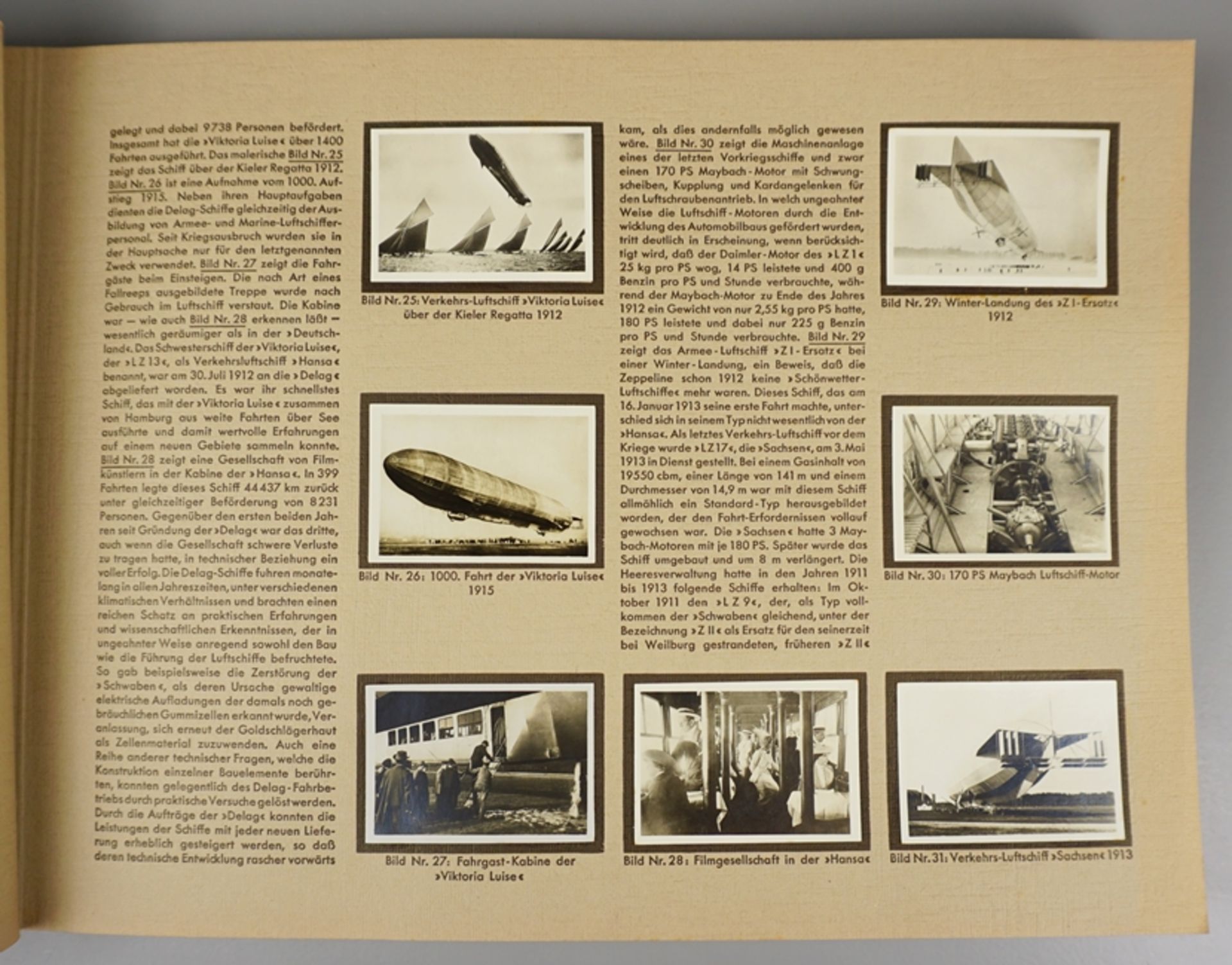 Zeppelin-Weltfahrten, Zigarettenbilderalbum, 1932, Album 1 - Bild 2 aus 4