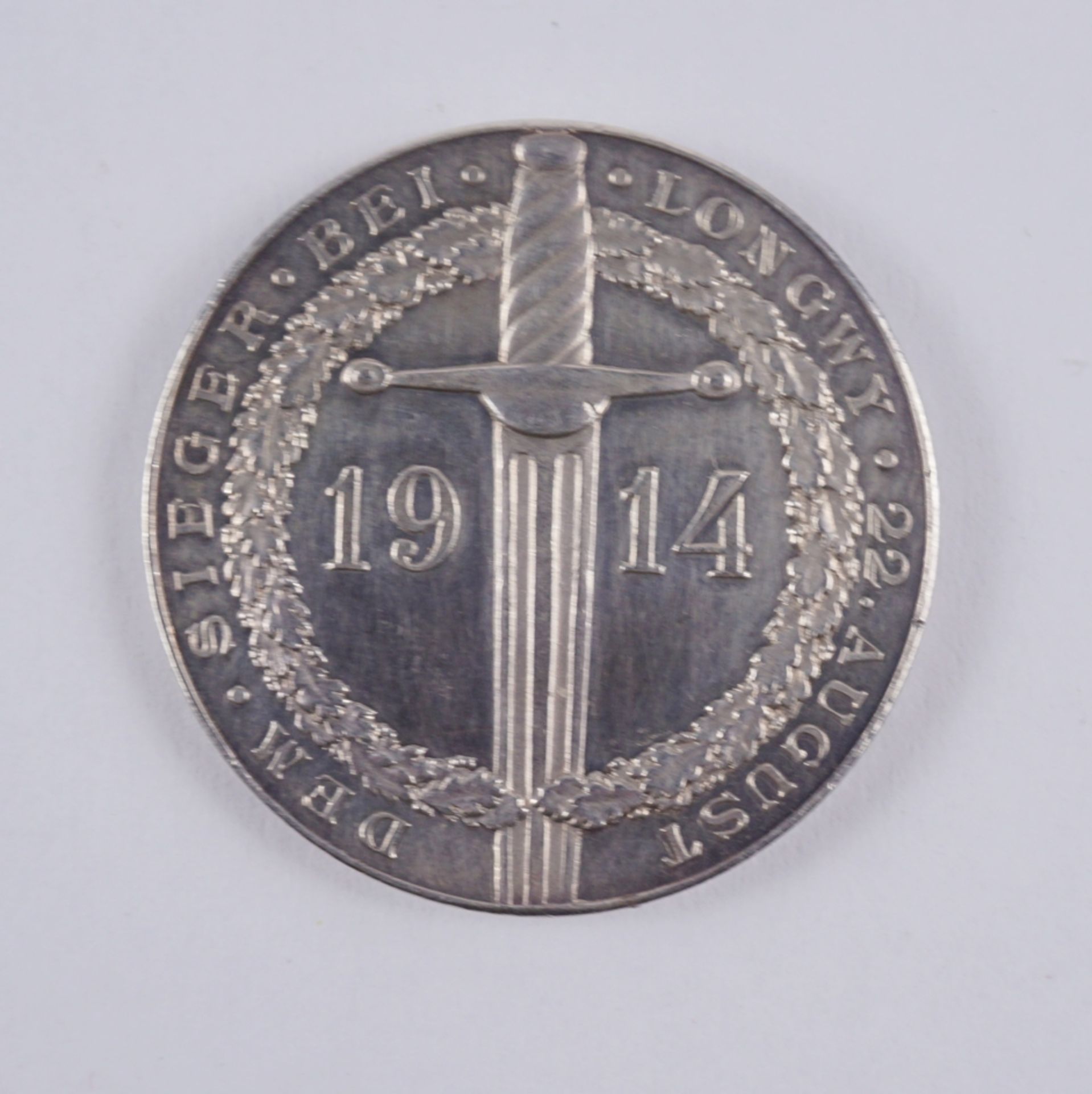 Silbermedaille 1914, Wilhelm II., Preussen - Image 2 of 2