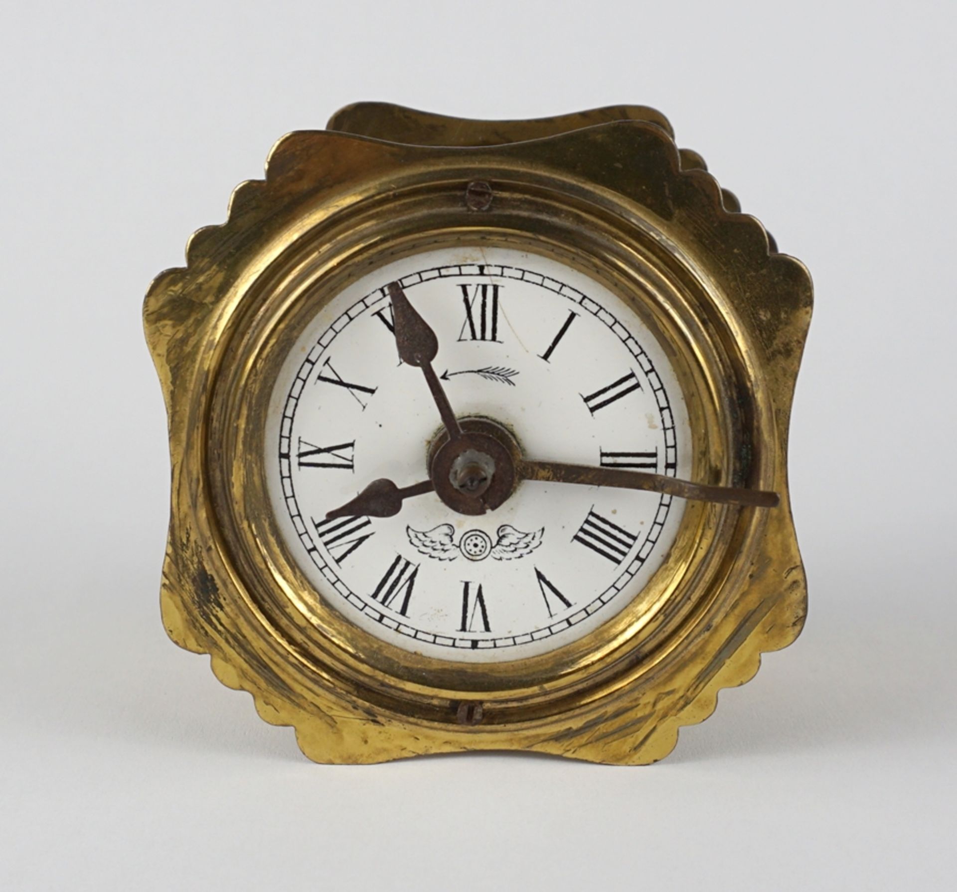 Short pendulum alarm clock, Kienzle, around 1900
