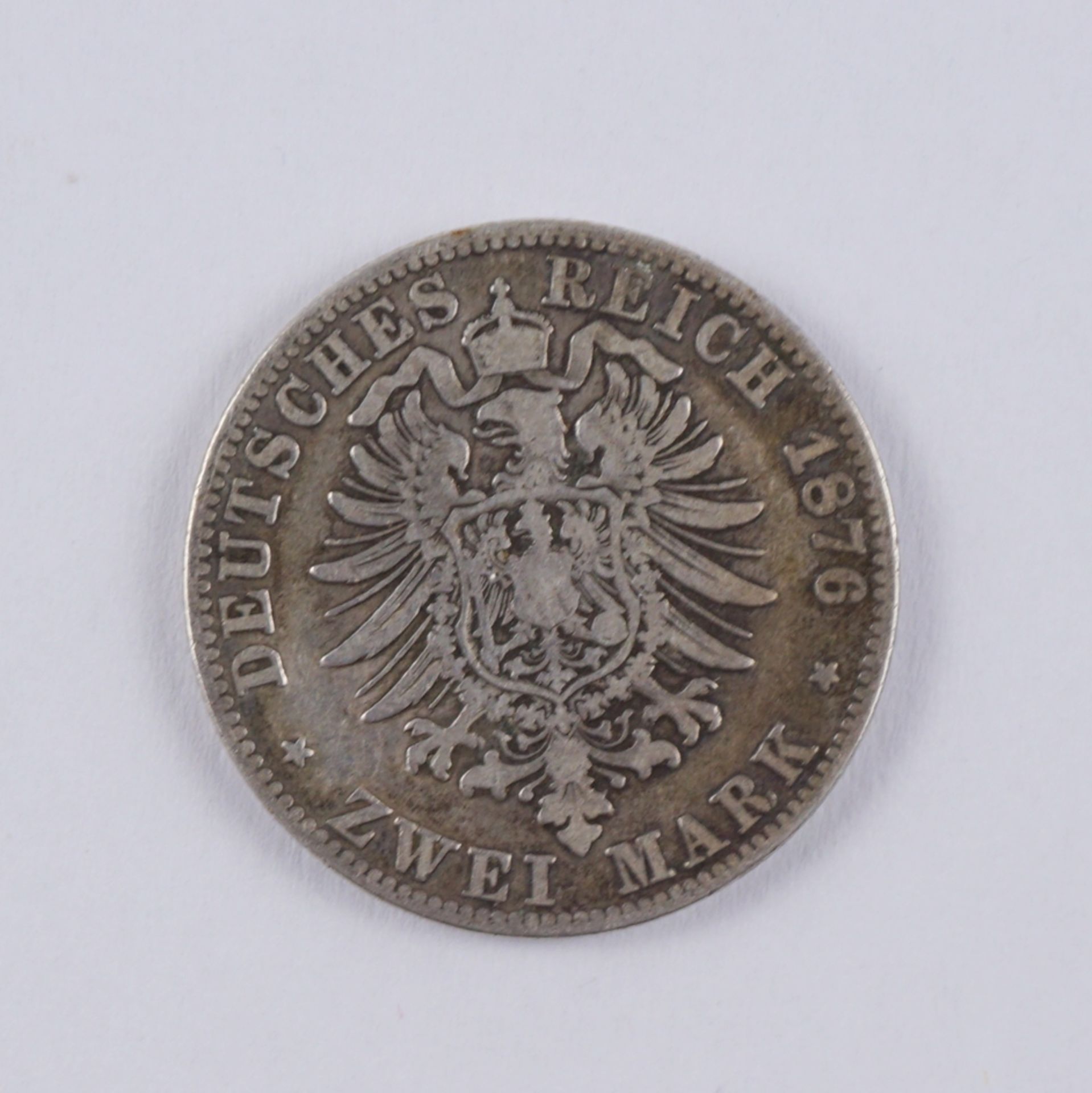 2 Mark 1876, Wilhelm I, Preussen - Bild 2 aus 2