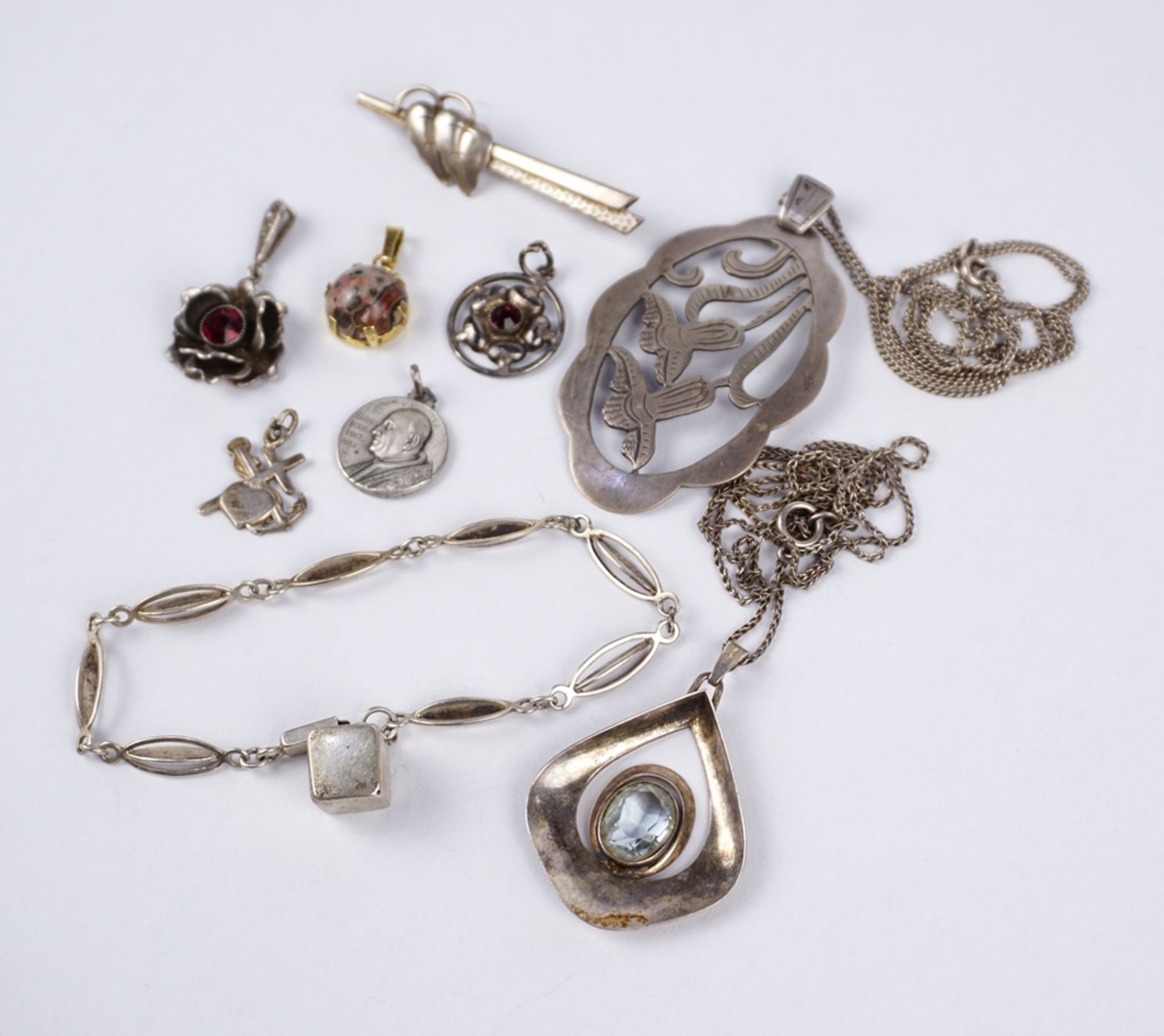 Konvolut Silberschmuck, 1930er - 1950er Jahre - Bild 2 aus 2