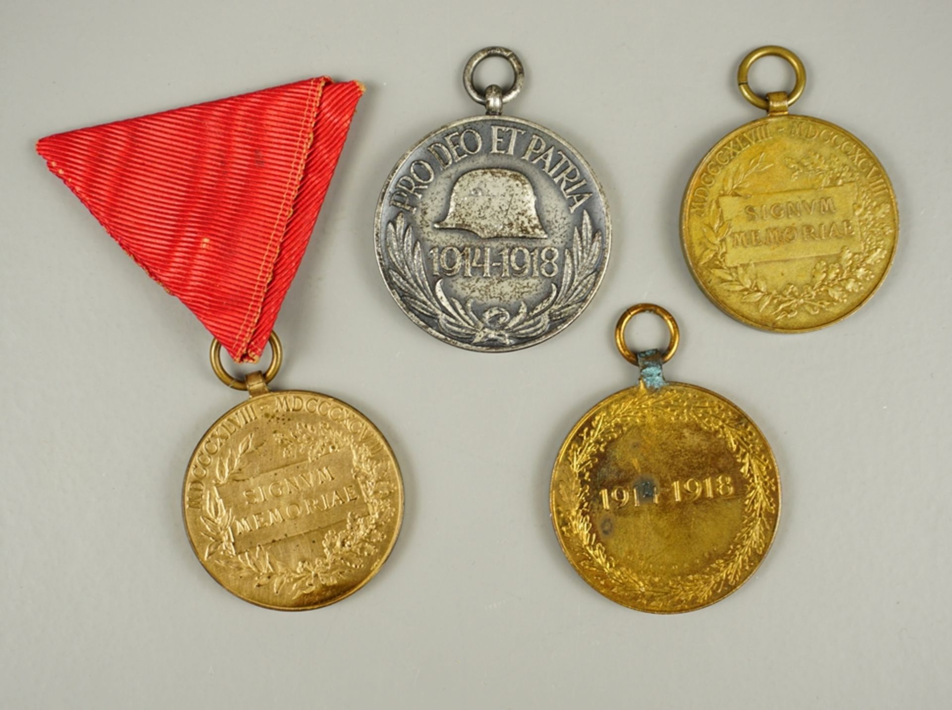 4 Medaillen, Österreich und Ungarn, 1.Weltkrieg - Bild 2 aus 2