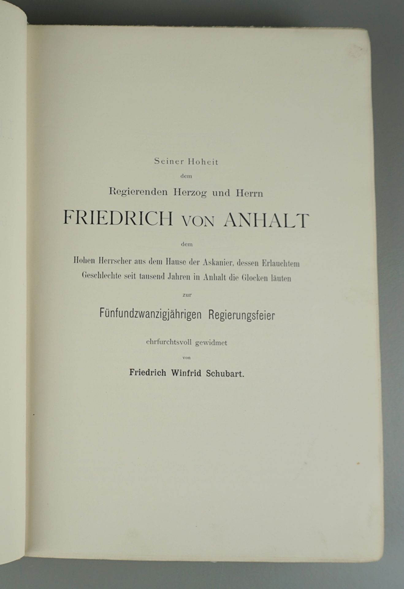 Die Glocken im Herzogtum Anhalt, von Friedrich Winfrid Schubart, Dessau 1896 - Image 3 of 4