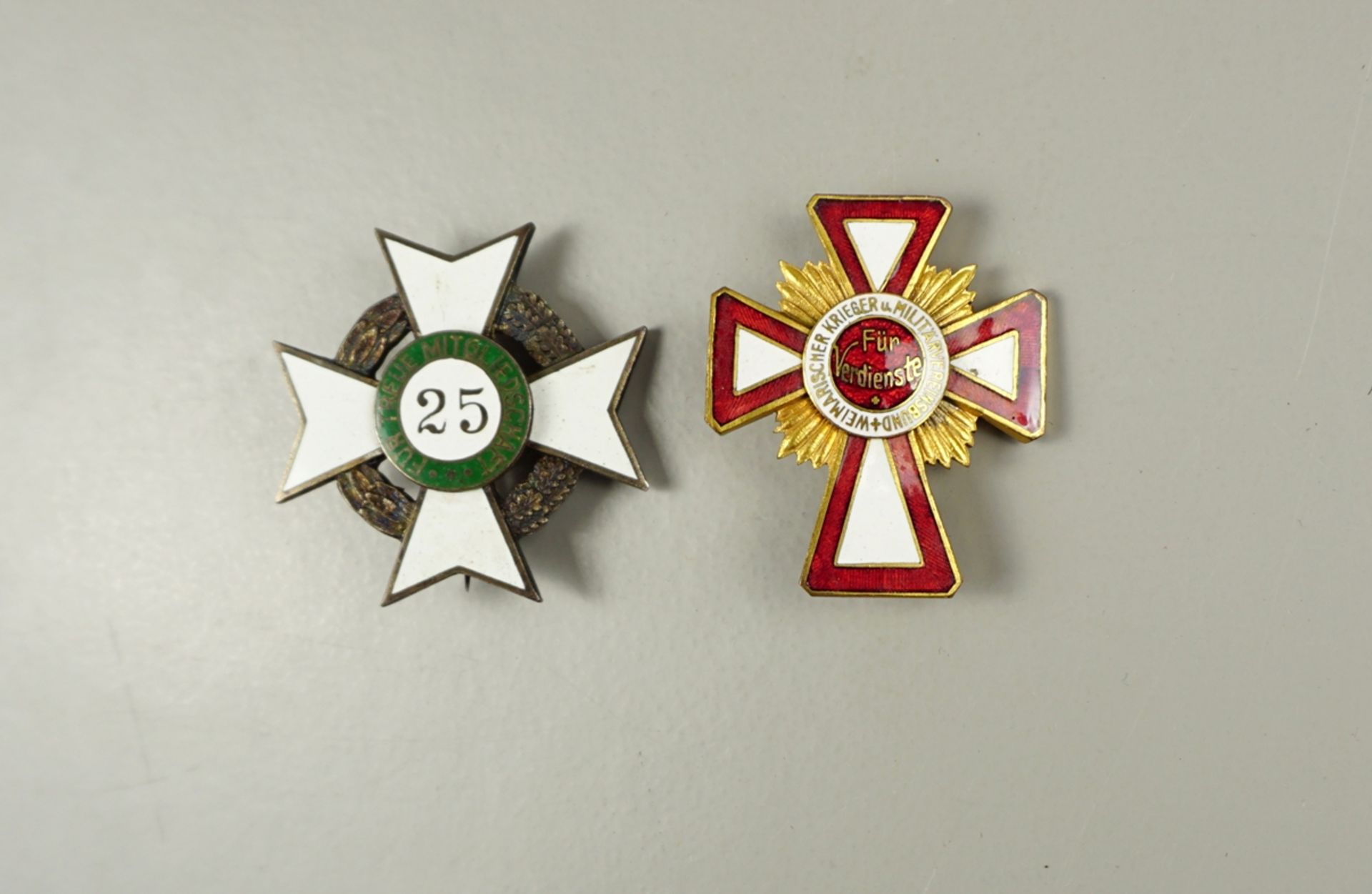 2 Ehrenzeichen des Weimarischen Krieger- und Militärvereinsbunds