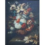 Gasparo Lopez dei Fiori (1650-1732) attr., "Blumenstillleben mit weißen Hortensien und Lilien", Öl/