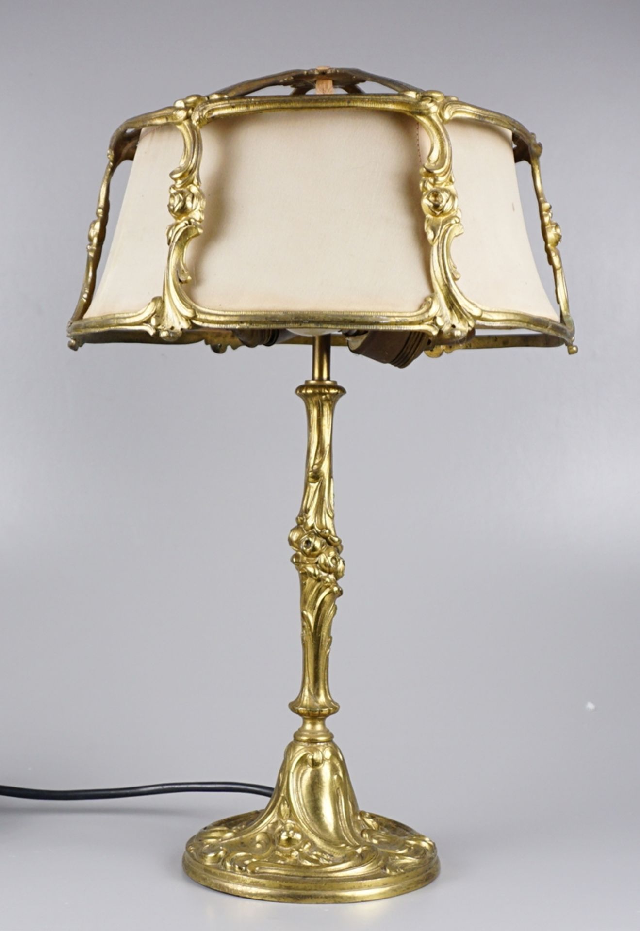 Tischlampe, Messing, 1920er Jahre - Bild 2 aus 2