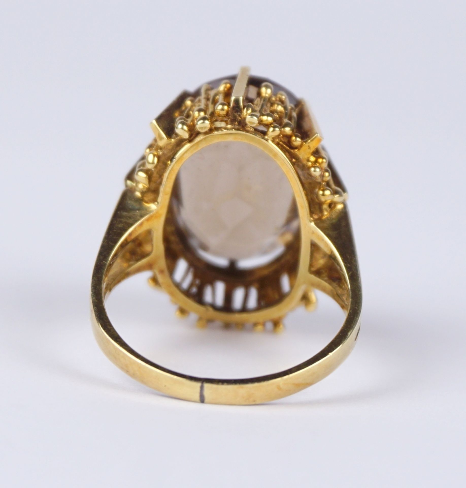 Rauchtopas-Ring, 585er Gold, Gew.8,44g - Image 3 of 3