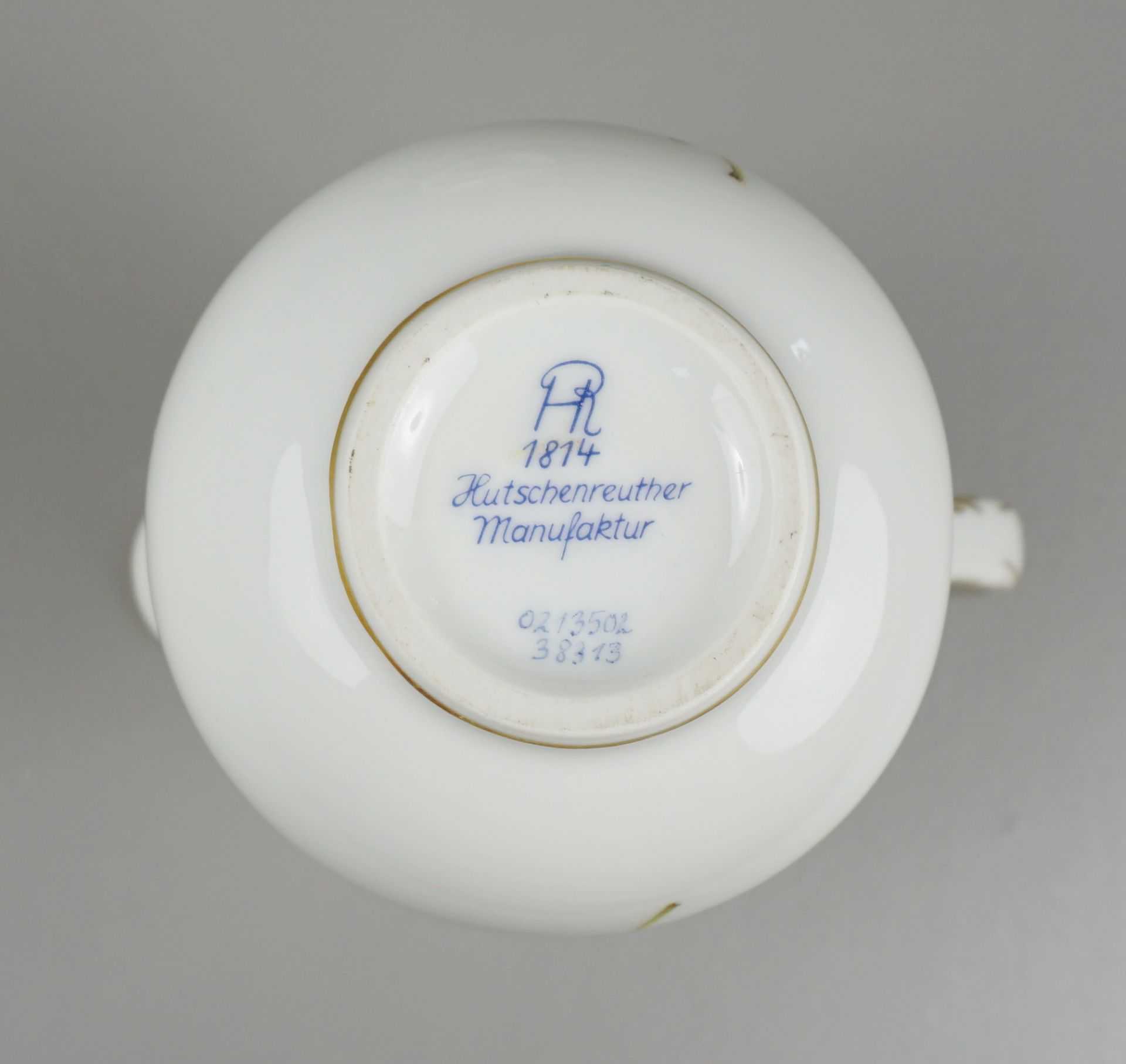 Milchkännchen und Zuckerdose in Meissner Manier, Hutschenreuther Manufaktur - Bild 3 aus 3