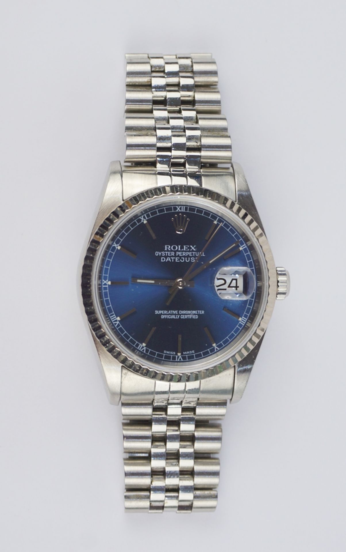 Armbanduhr Rolex Datejust 36, Edelstahl, um 1990