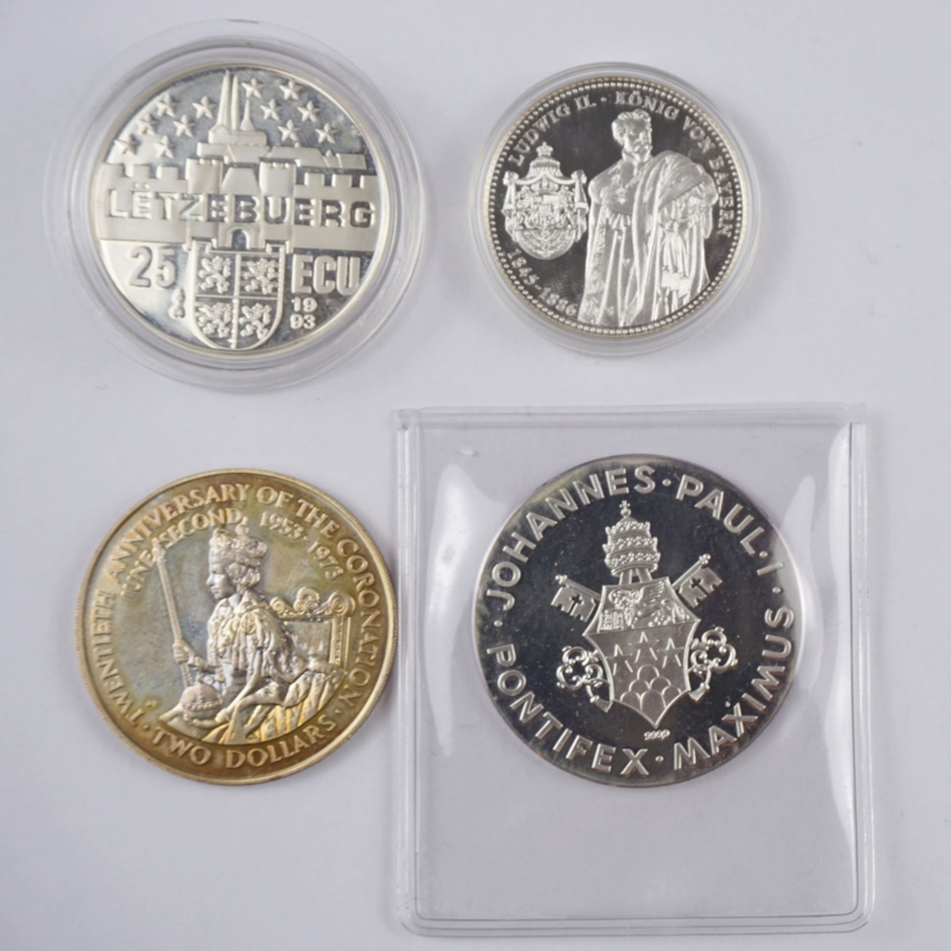 4 Münzen und Gedenkprägungen, Silber - Image 2 of 2
