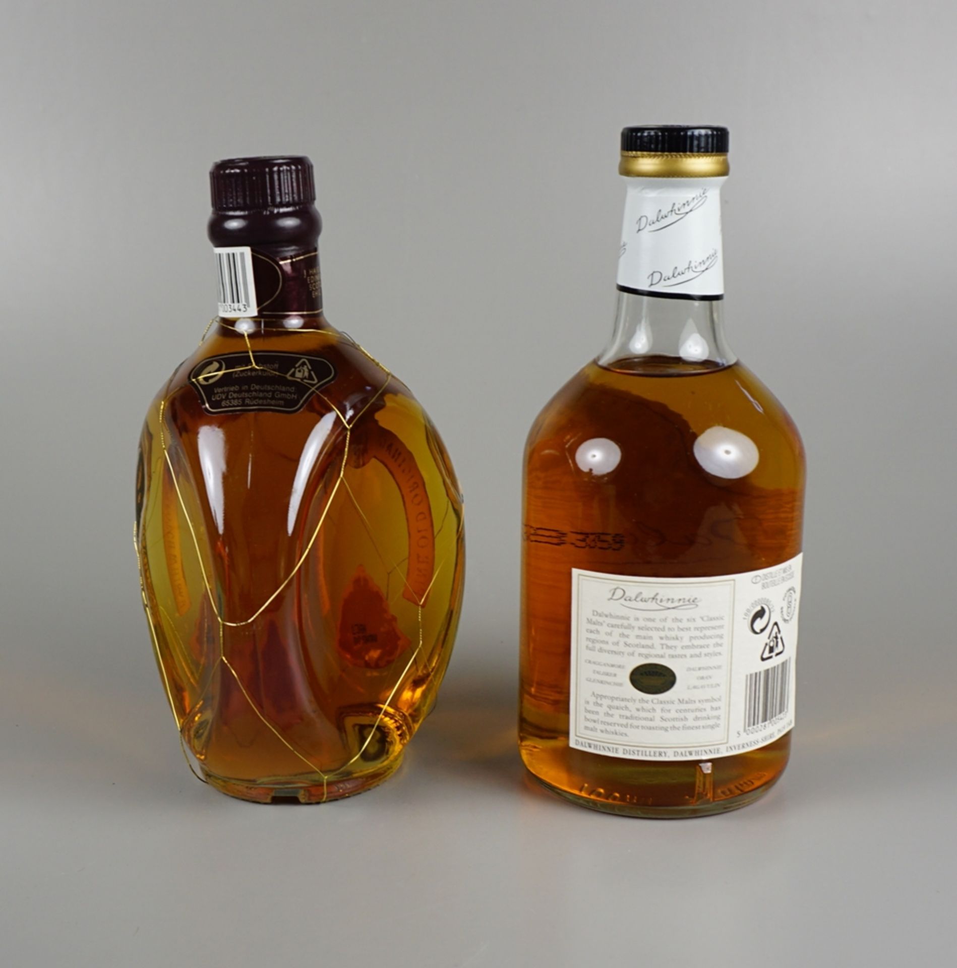 2x Whisky: The Original Dimple, 12 Jahre alt und Dalwhinnie, 15 Jahre alt - Bild 2 aus 2
