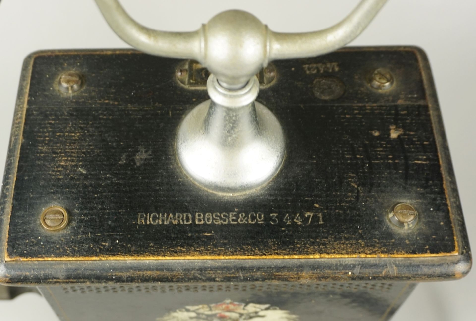 Kurbel-Telefon, Telephon- u.Telegraphenbau Anstalt "Richard Bosse&Co"., Berlin, Kaiserreich - Image 3 of 3