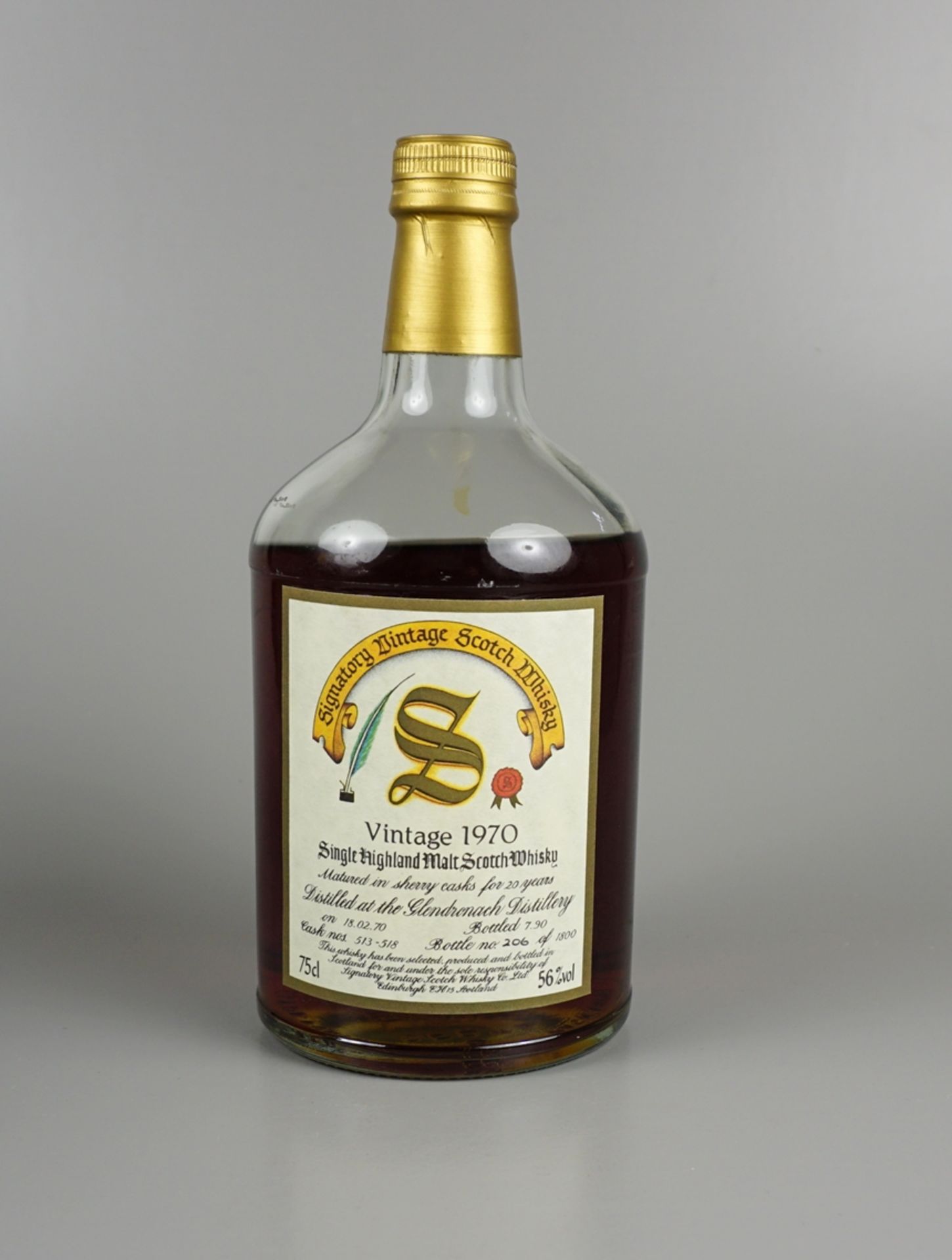 Glendronach, Signatory Vintage Scotch Whisky, Vintage 1970, im Originalkarton - Bild 2 aus 4