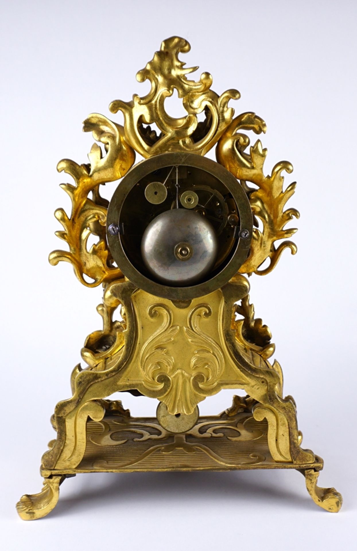 Bronze-Pendule, Louis-Philippe, um 1860 - Bild 3 aus 3