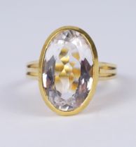 Aquamarin-Ring, 585er Gold, Gew.6,13g