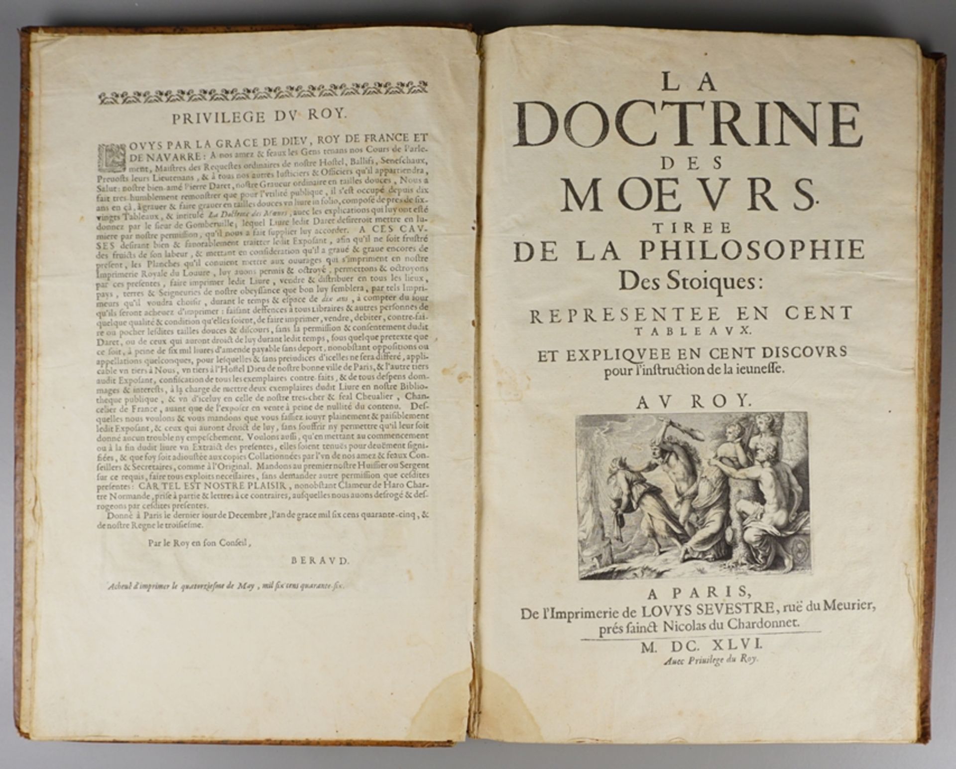 Marin Le Roy De Gomberville, "La doctrine des Moeurs", 1646
