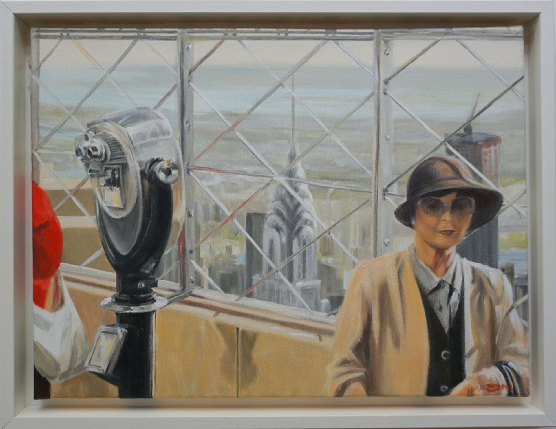 Jörg Extra (*1960, Köln), "Blick vom Empire State Building zum Chrysler Building", 2012, Acryl/Lwd.