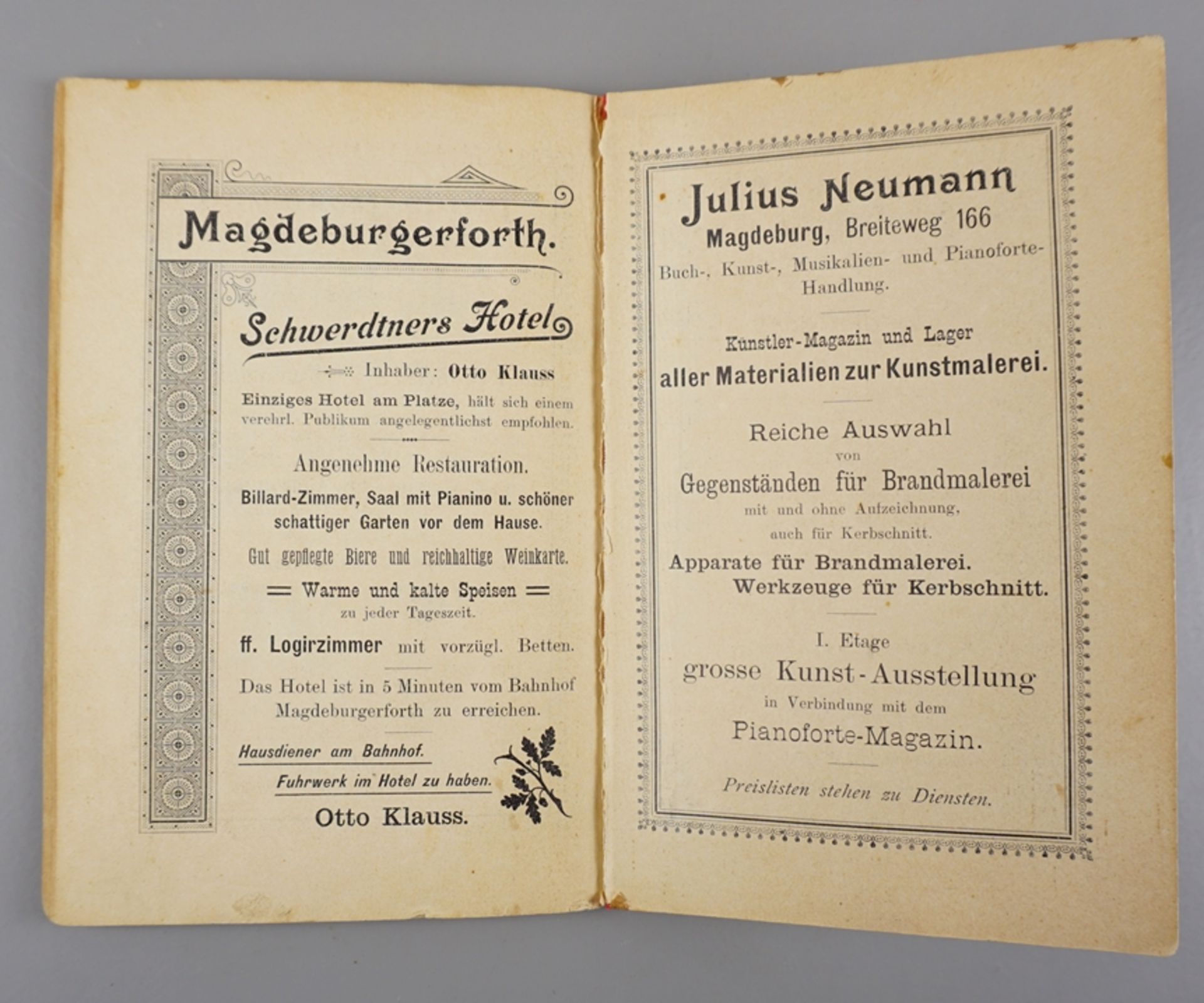 Führer durch Magdeburgerforth und Umgegend, Conrad Schröder, 1897 - Bild 3 aus 5