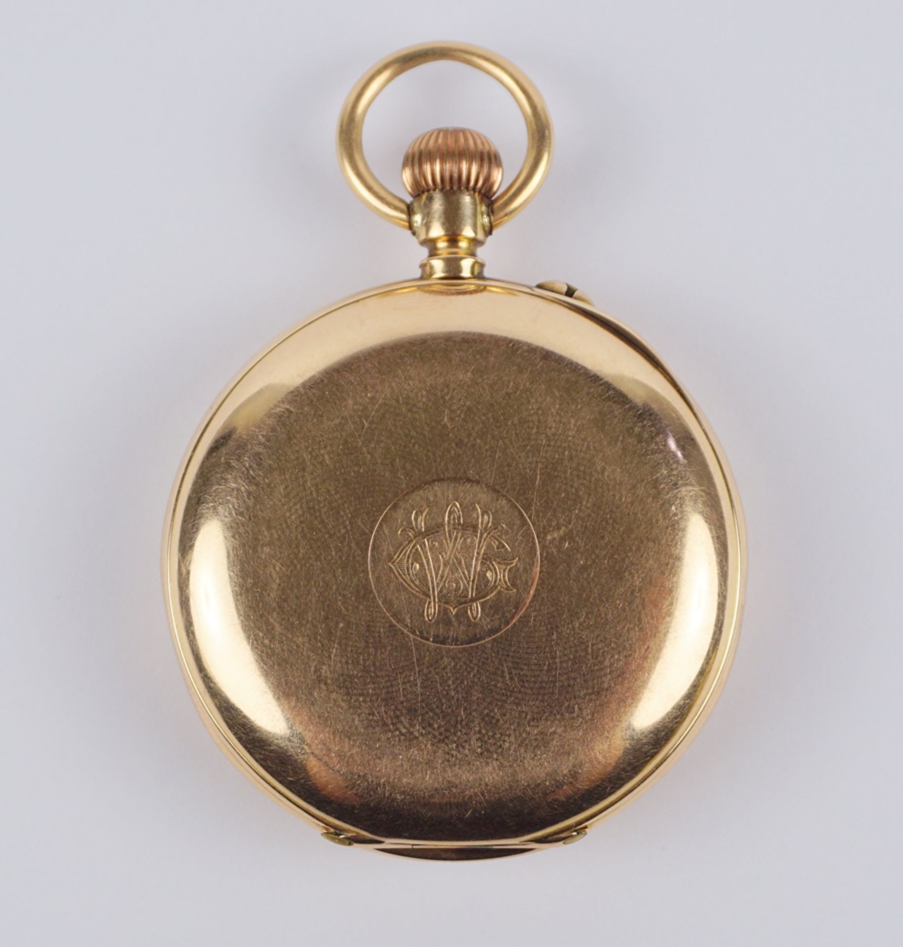 Taschenuhr, Dürrstein & Co., Dresden, 585er Gelbgold, um 1910 - Bild 3 aus 5