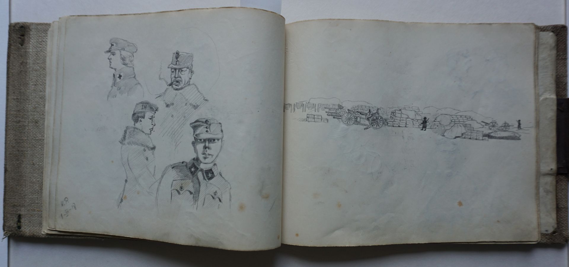 Skizzenbuch eines polnischen Soldaten im 1.Weltkrieg - Bild 23 aus 34