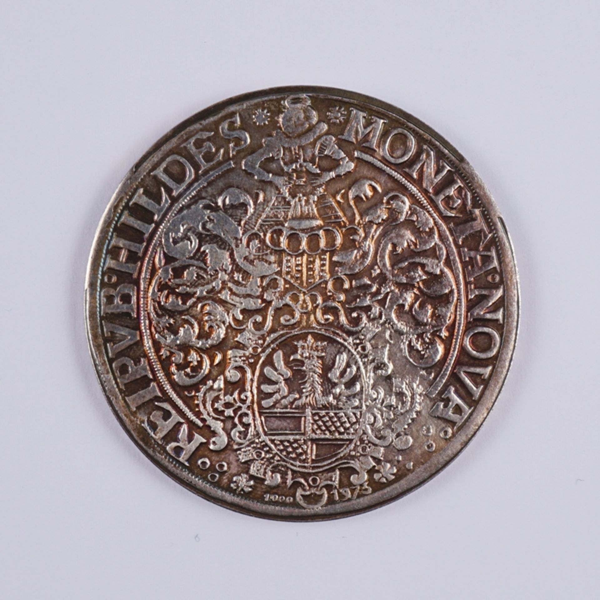 Nachprägung Hildesheim, Taler 1624, Typ I., datiert 1973, Silber