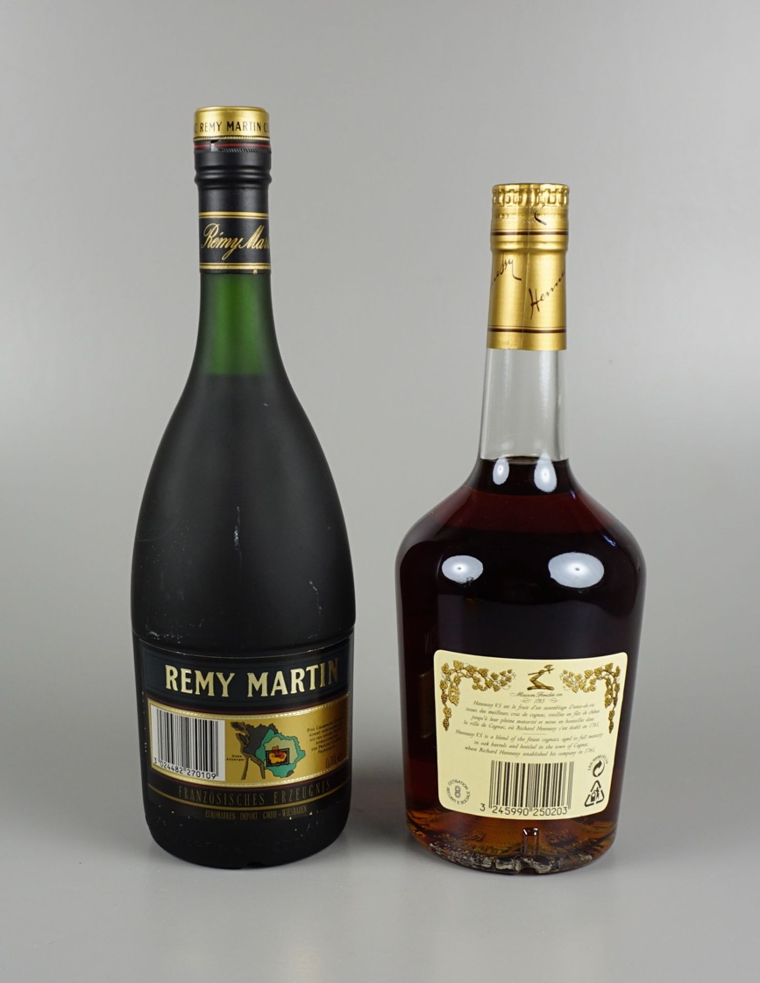2 Flaschen Cognac, Rémy Martin und Hennessy, Frankreich - Bild 2 aus 2