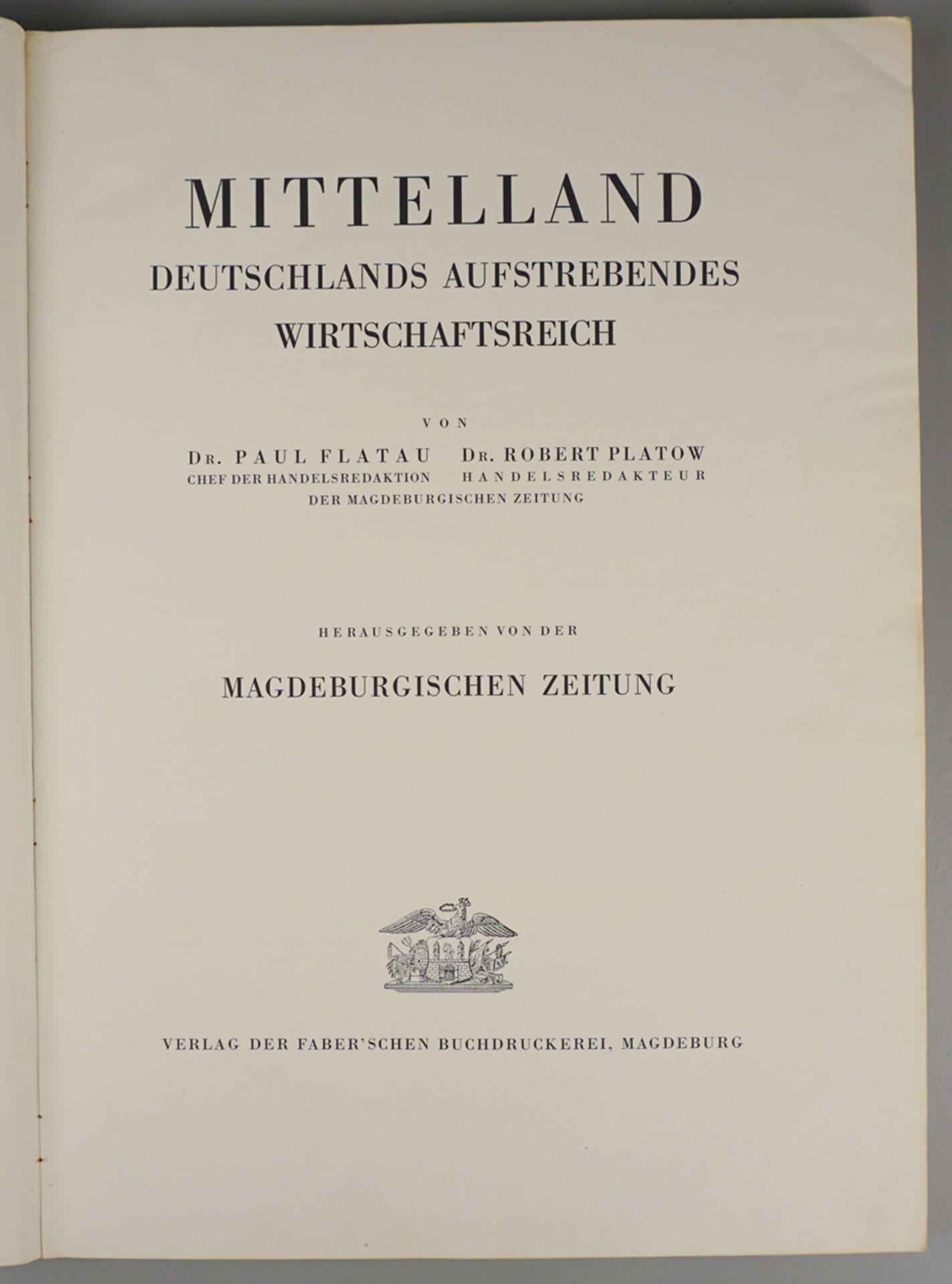 "Mittelland - Deutschlands aufstrebendes Wirtschaftsreich", mit Originalschuber, 1929 - Bild 3 aus 6