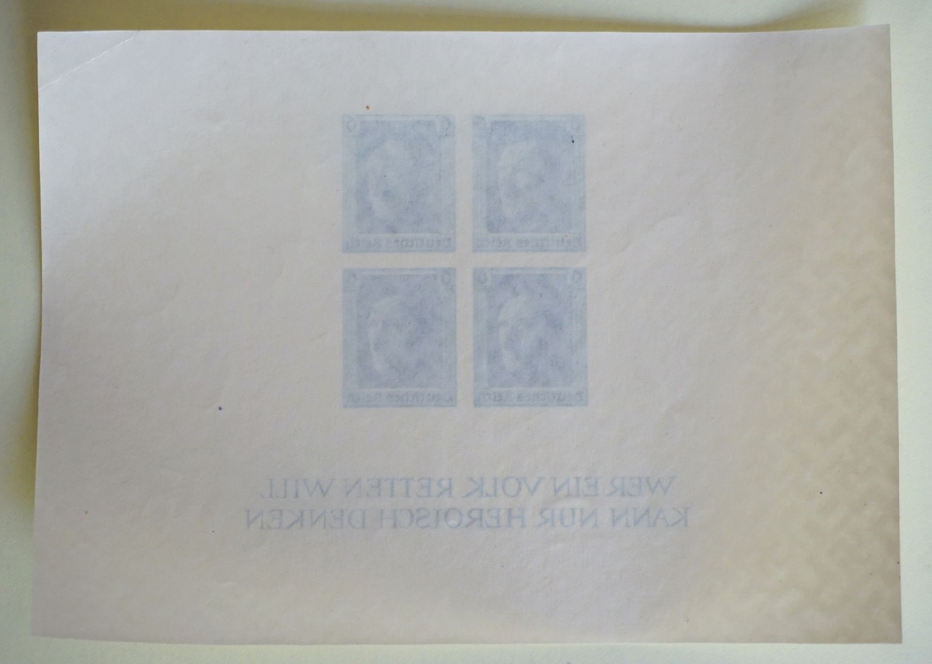 Blockausgabe 1.Nationale Briefmarkenausstellung 1937, ungest.u.gestempelt (18.04.1937 Berlin), unge - Image 3 of 5