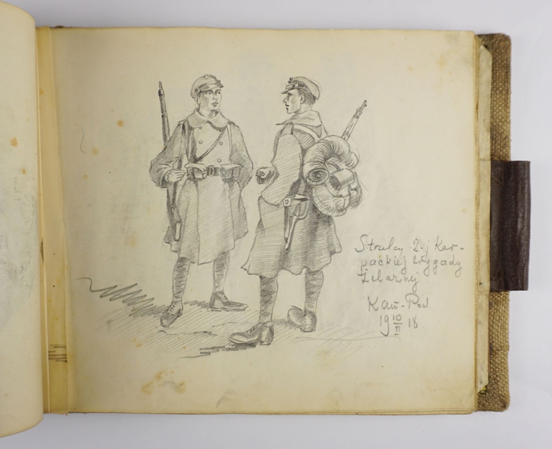 Skizzenbuch eines polnischen Soldaten im 1.Weltkrieg - Bild 6 aus 34