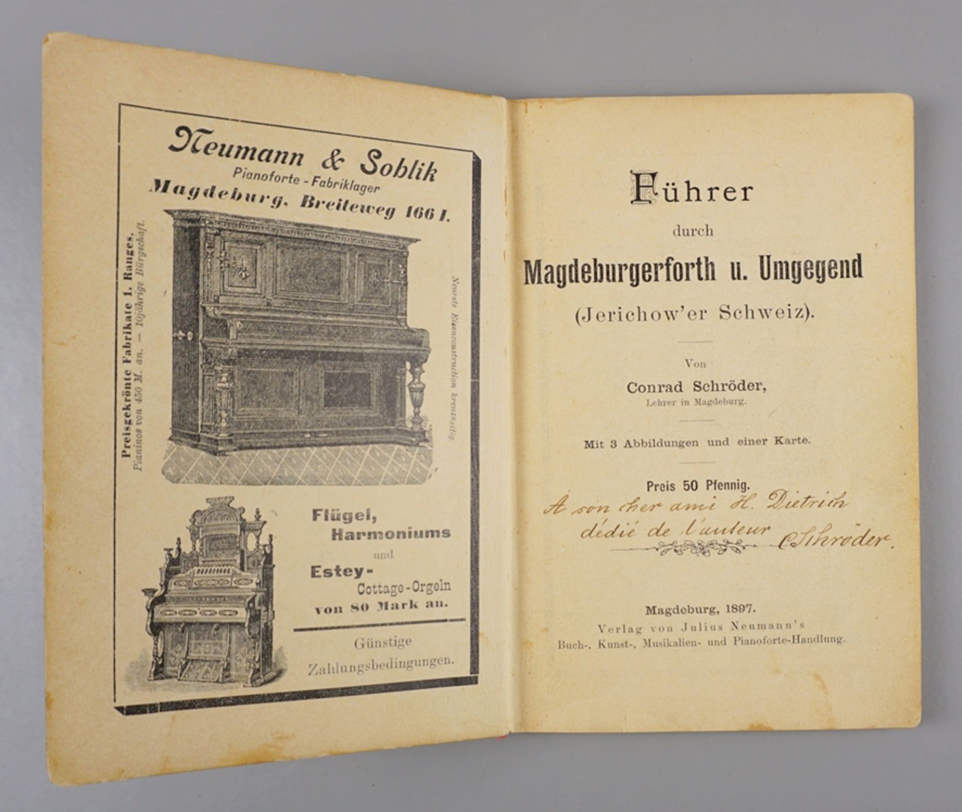 Führer durch Magdeburgerforth und Umgegend, Conrad Schröder, 1897 - Bild 2 aus 5