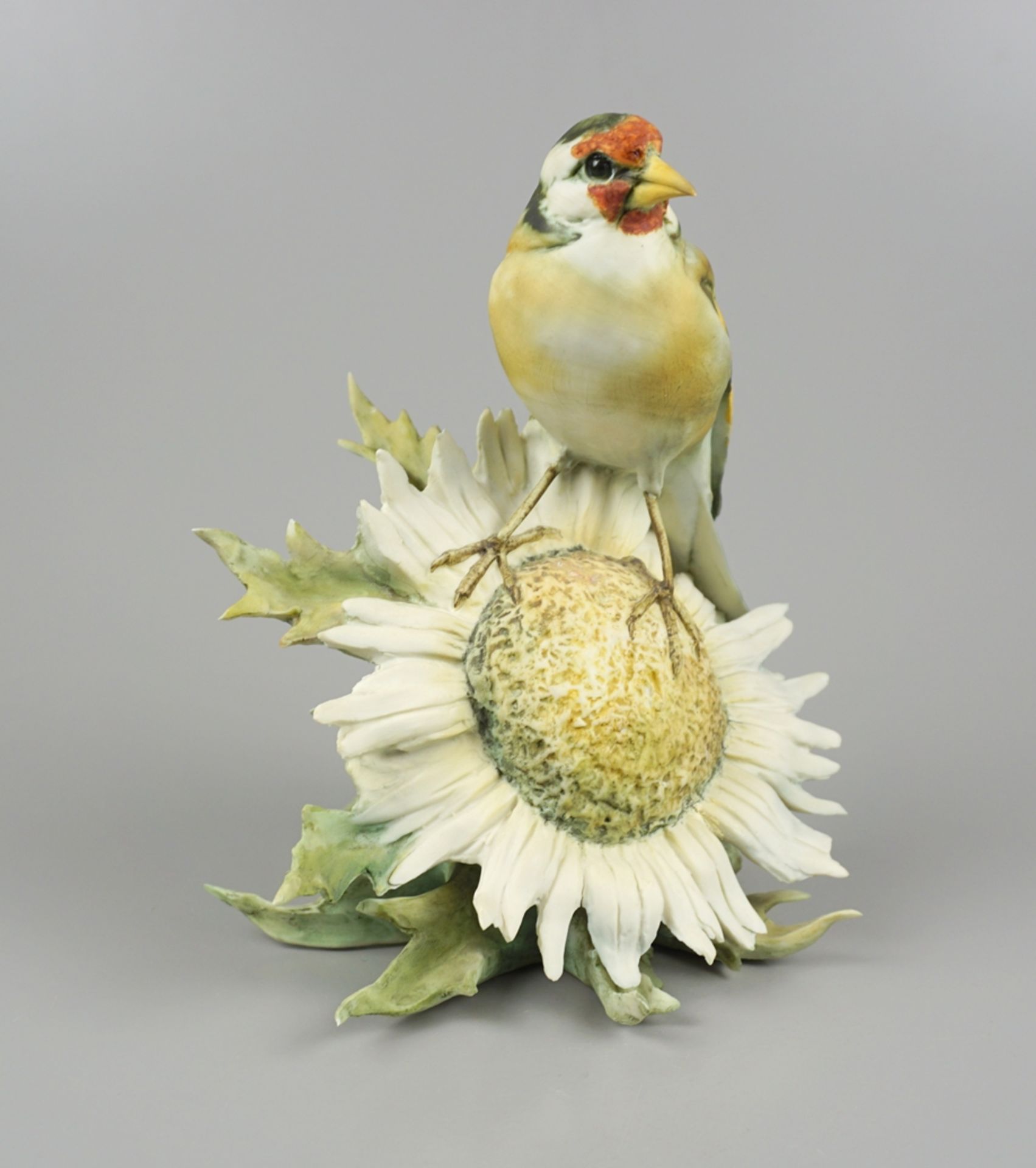 Goldfink auf großer Distelblüte, Kaiser-Porzellan - Bild 2 aus 4