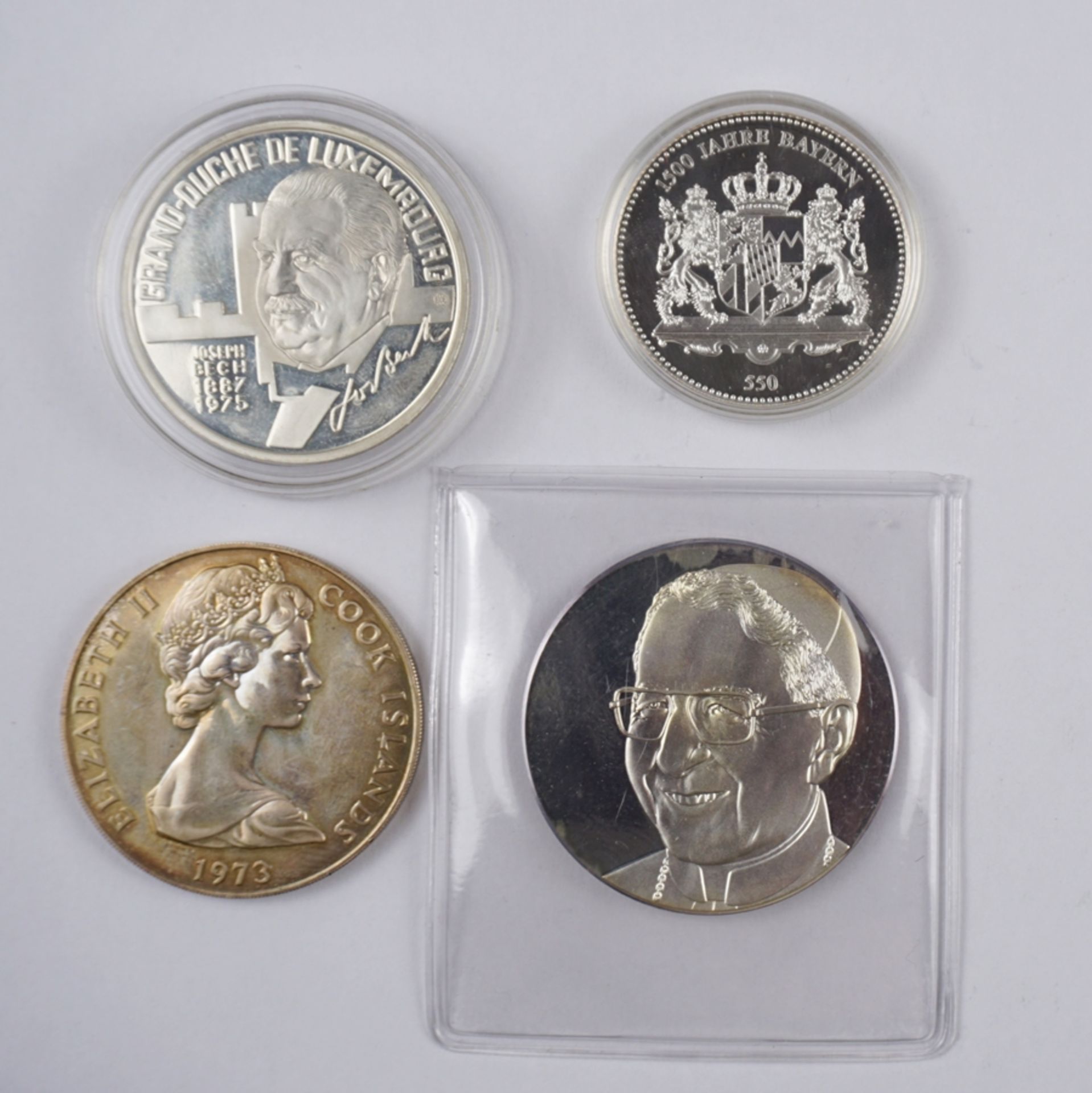 4 Münzen und Gedenkprägungen, Silber