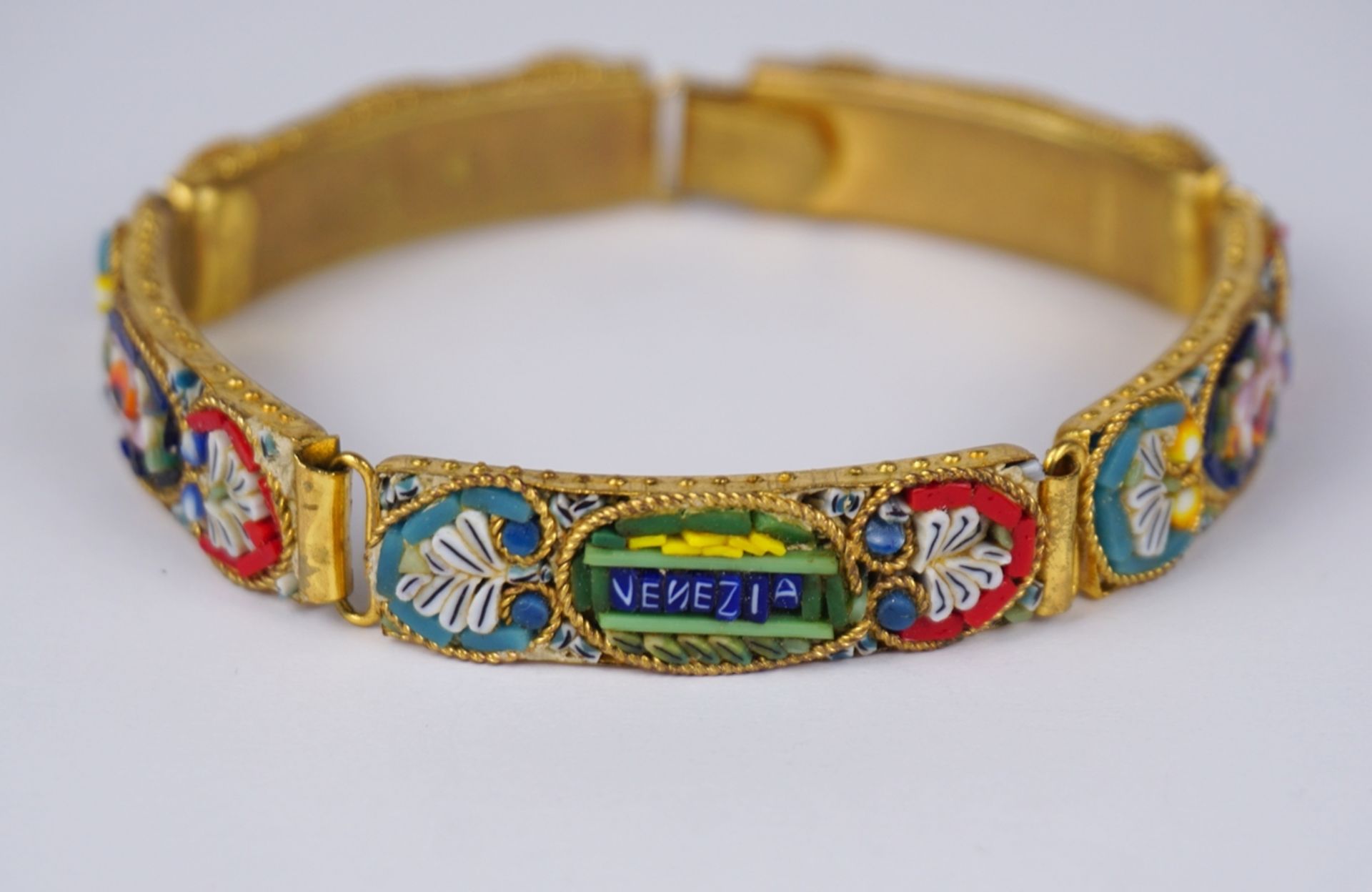 Armband mit Mikromosaik, Venedig, Italien, 1930er Jahre