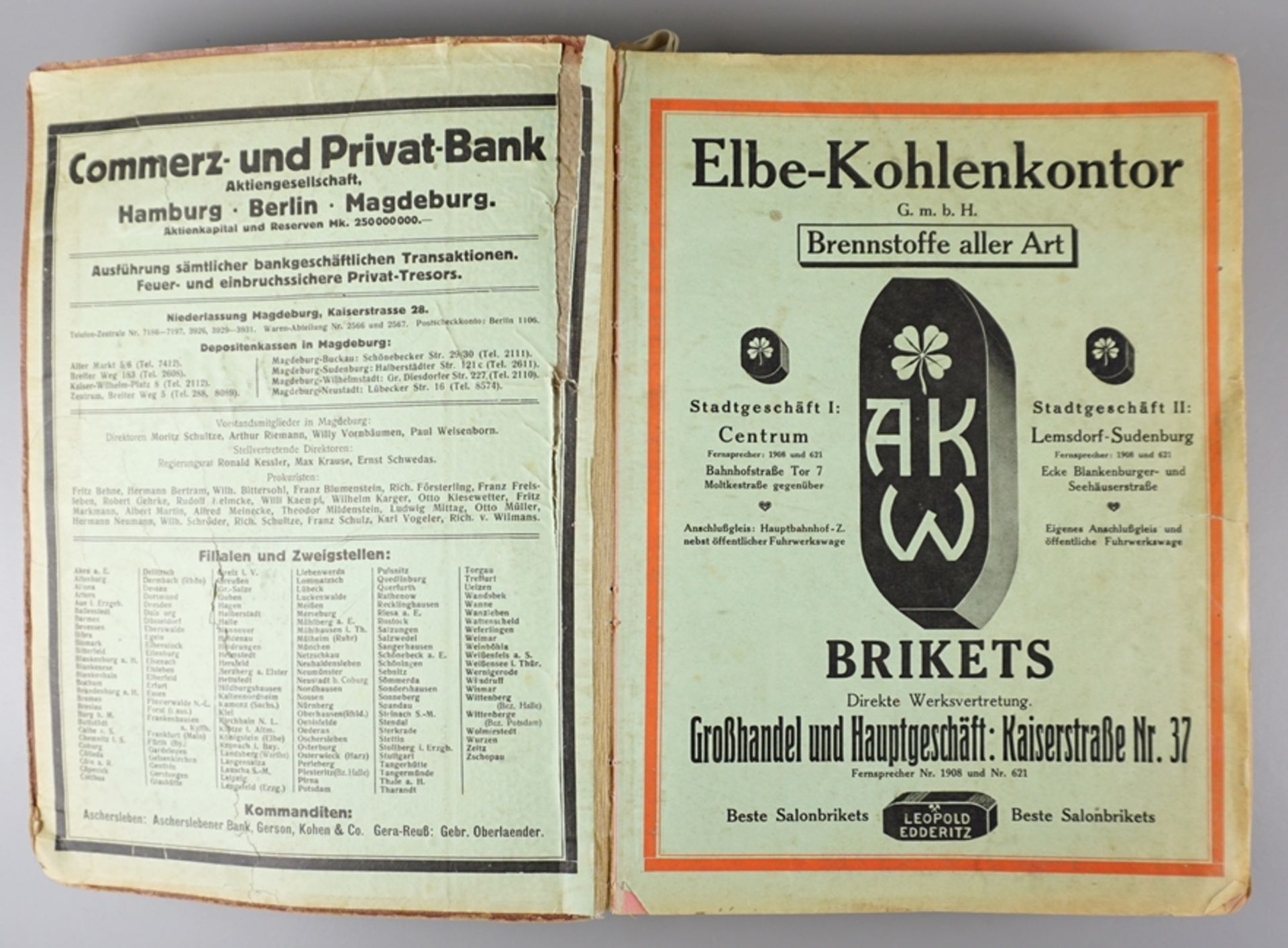 Magdeburger Adreßbuch, 1921 - Bild 2 aus 7