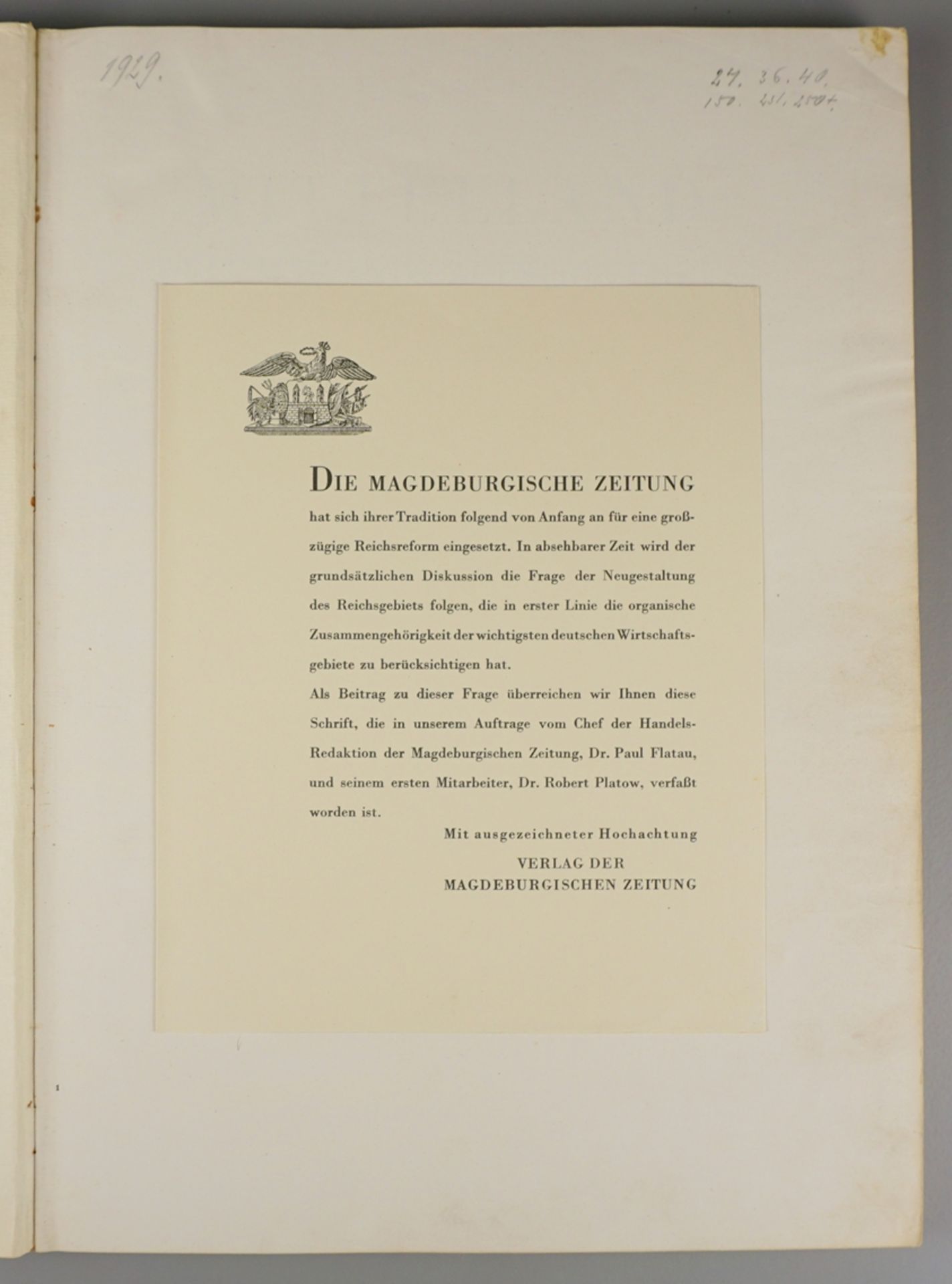 "Mittelland - Deutschlands aufstrebendes Wirtschaftsreich", mit Originalschuber, 1929 - Bild 2 aus 6