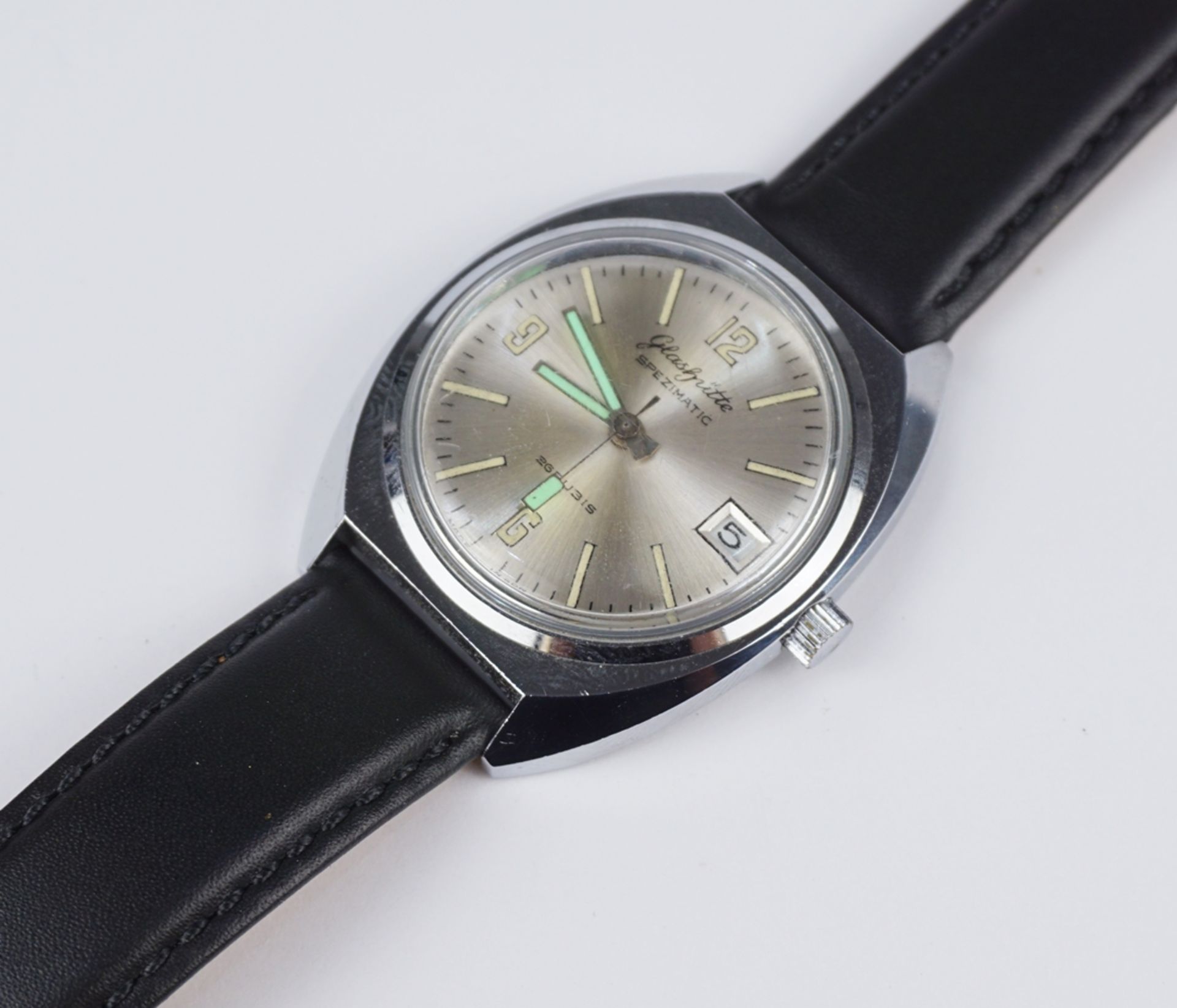 Armbanduhr, GUB Glashütte Spezimatic Kal. 75, 1970er Jahre