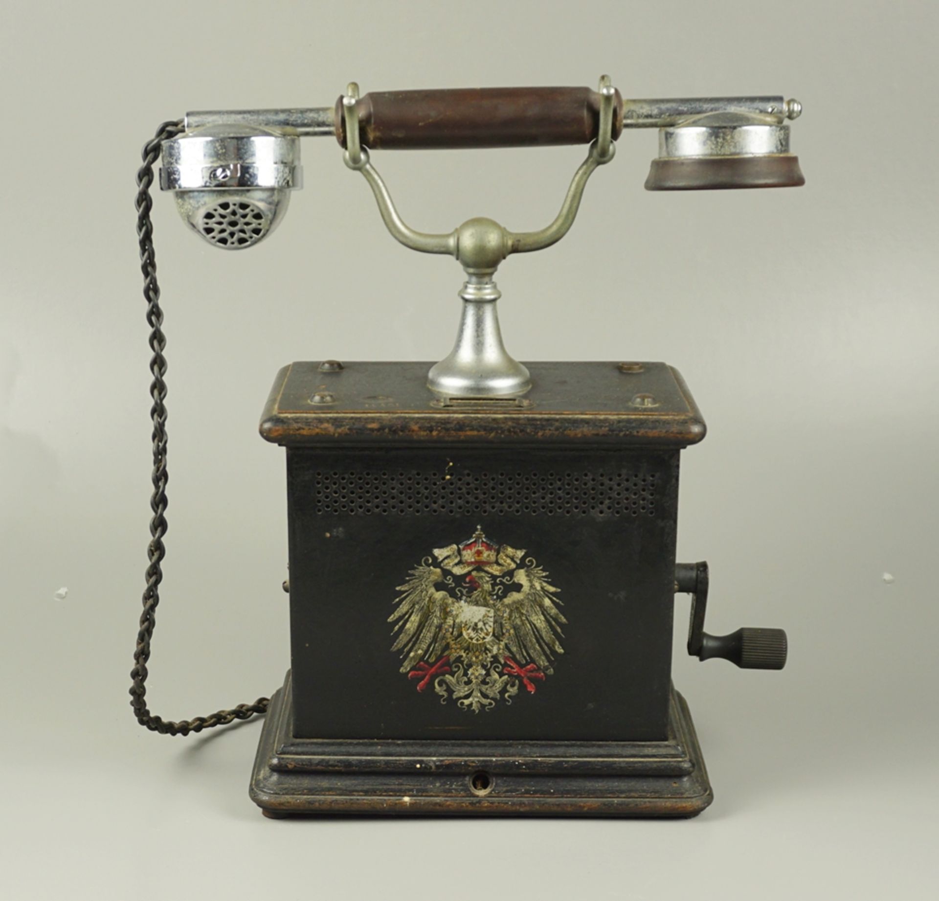 Kurbel-Telefon, Telephon- u.Telegraphenbau Anstalt "Richard Bosse&Co"., Berlin, Kaiserreich