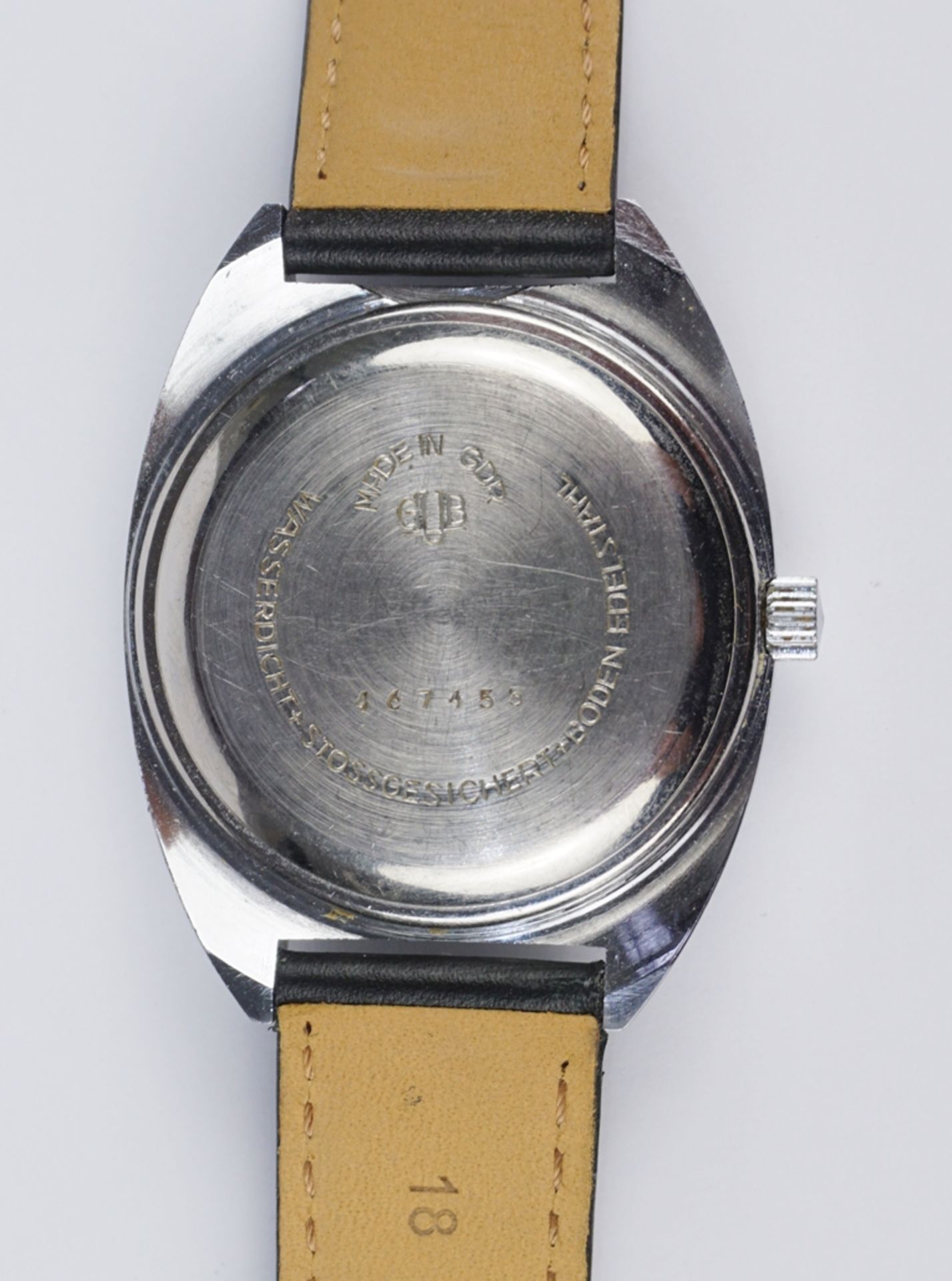 Armbanduhr, GUB Glashütte Spezimatic Kal. 75, 1970er Jahre - Bild 4 aus 4